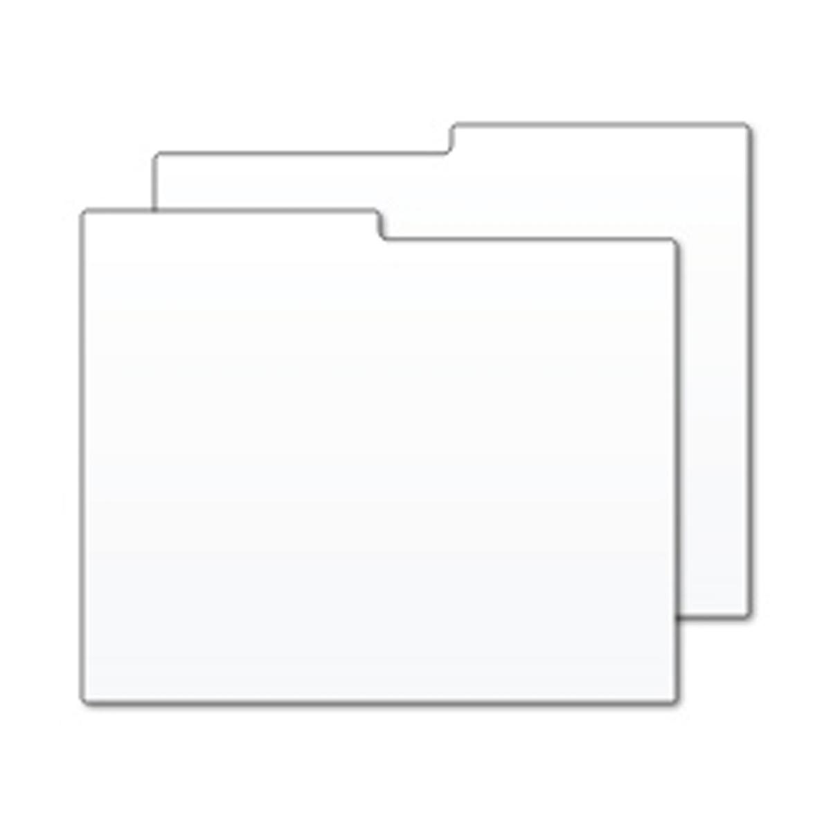 Photo Box Divider Card - White Poly
